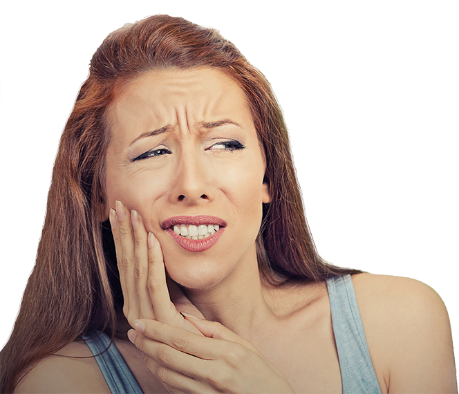 woman in pain